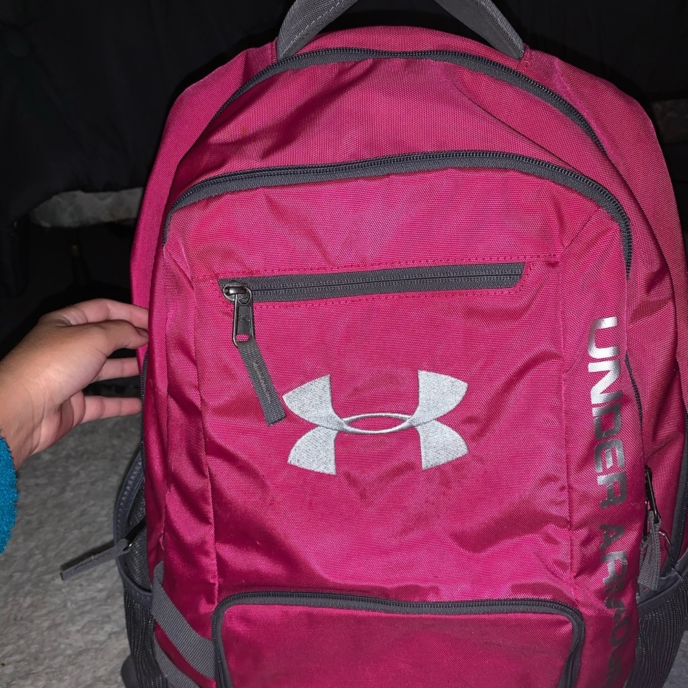 Pink Under Armour storm1 backpack